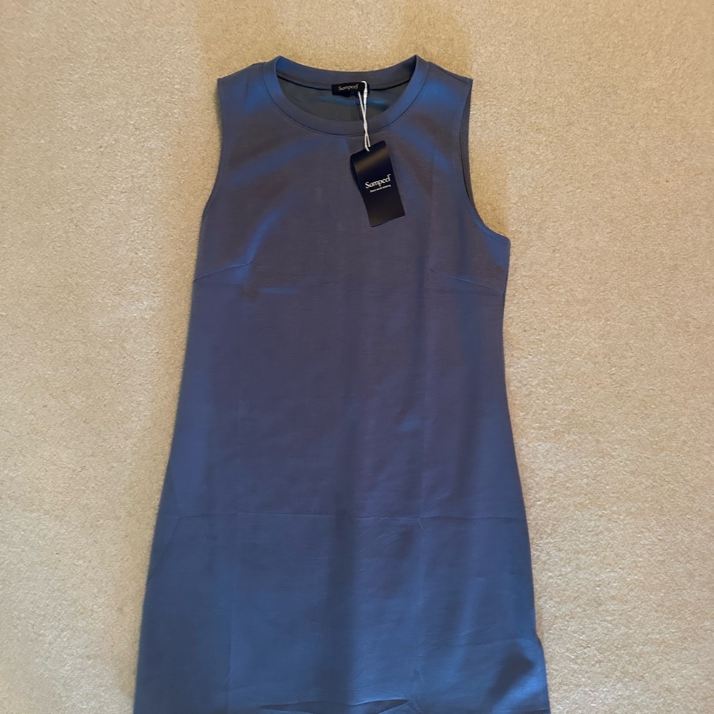 Sleeveless Blue Dress